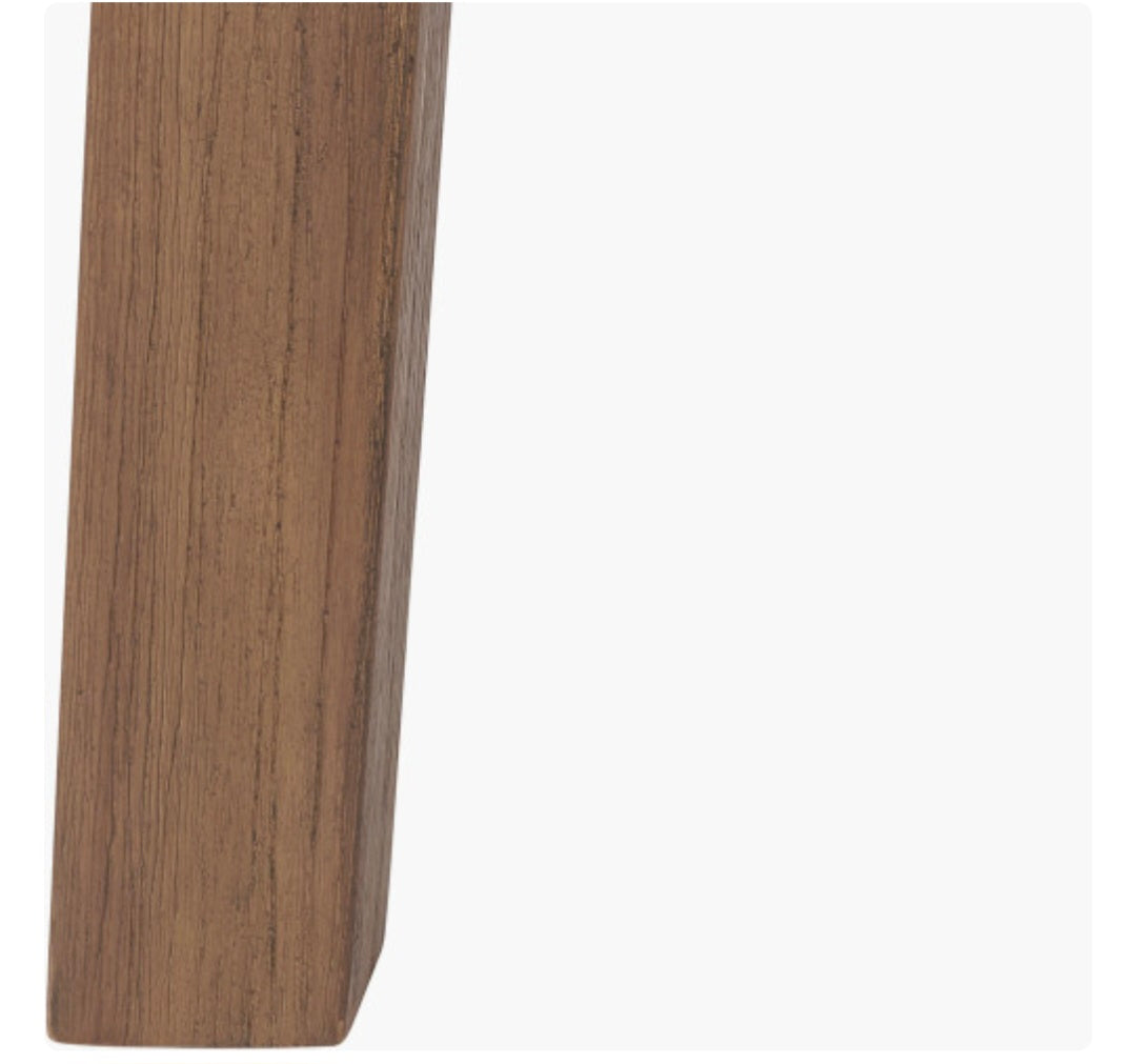 Gio Black and Natural Acacia Wood Dining Table/6 seater