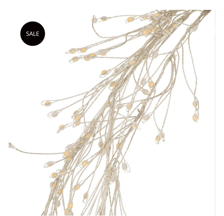 2.75m\9ft Plug-In LED 8 Sequence Warm White Cluster String