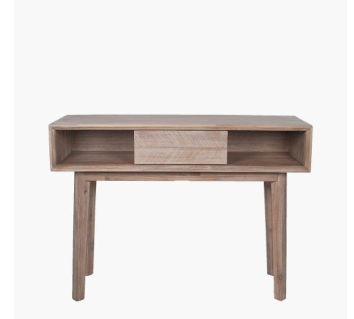 Kalmar Sand Wash Acacia Wood 1 Drawer Console