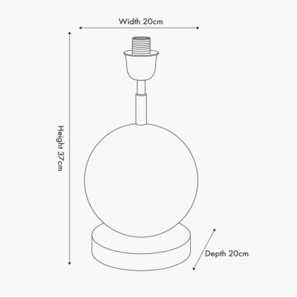 Sofia Black and Gold Enamel Table Lamp Base