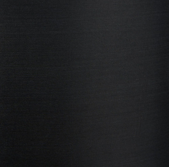 Emilia White Ribbed Glass and Gold Metal Oval Table Lamp Base with Zara 35cm Black Silk Lined Cylinder Lampshade