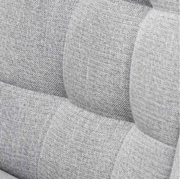 Alba Grey Linen Mix and Black Metal Dining Chair