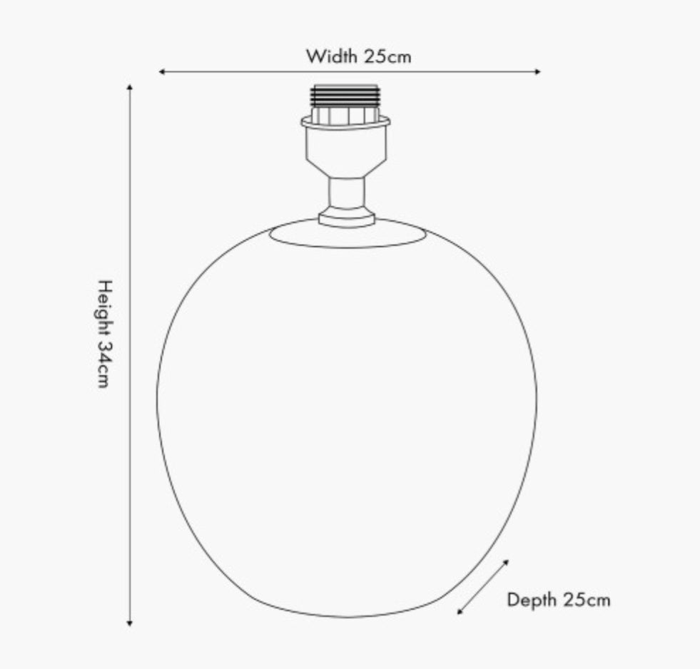 Larisa Black Polka Dot Ceramic Table Lamp Base