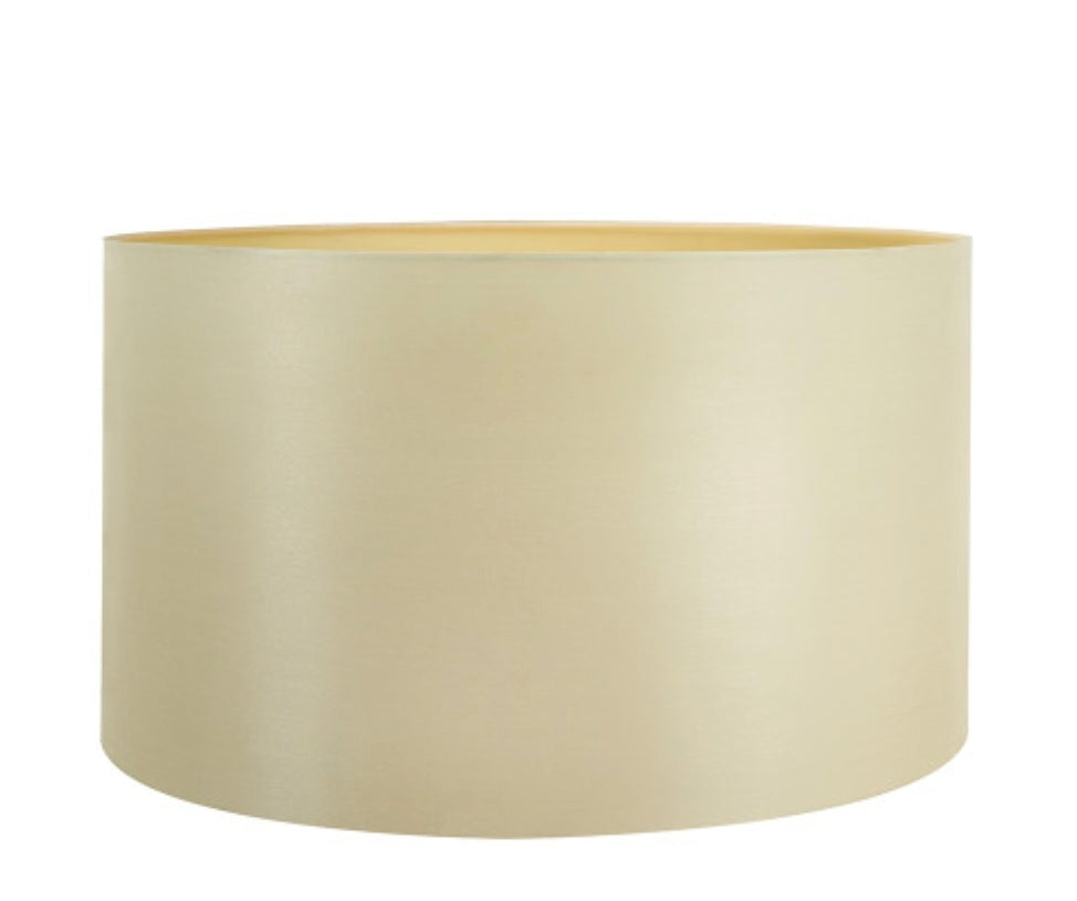Zara 35cm Almond Silk Lined Cylinder Lampshade