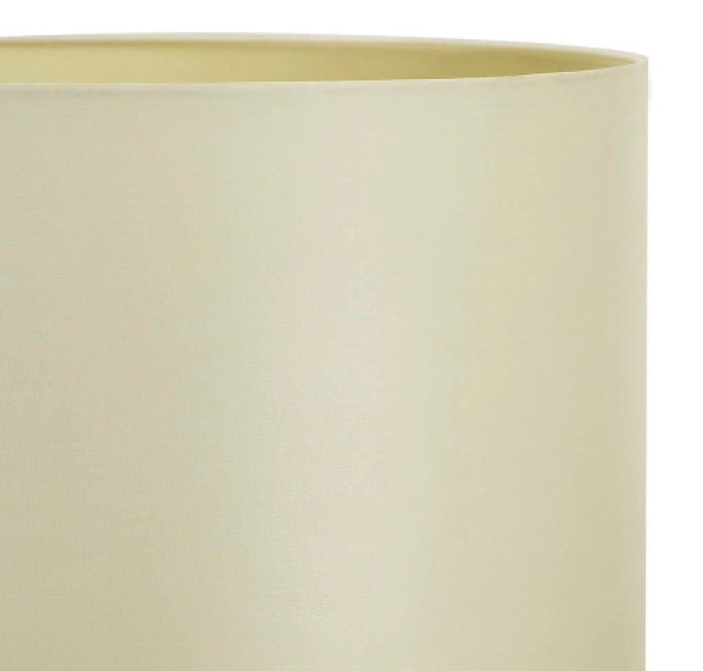 Zara 35cm Almond Silk Lined Cylinder Lampshade