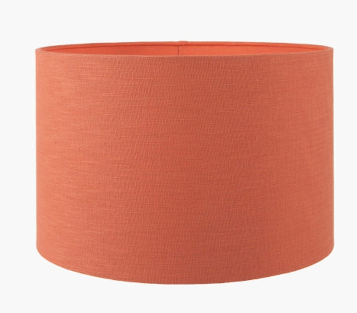 Lino 35cm Cinnamon Self Lined Linen Cylinder Lampshade