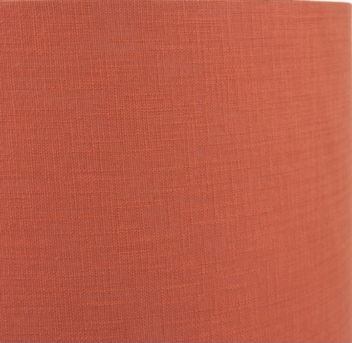 Lino 35cm Cinnamon Self Lined Linen Cylinder Lampshade