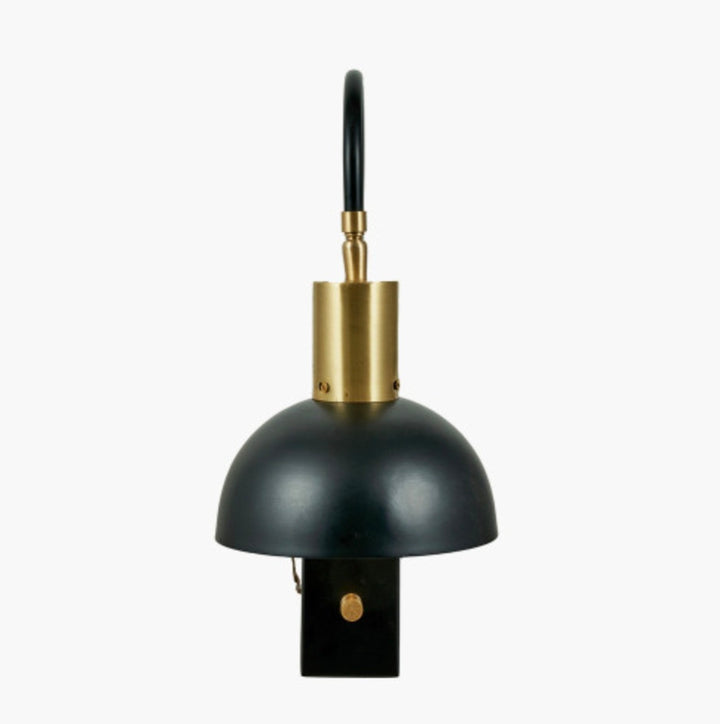 Mayfair Matt Black Domed Task Wall Light