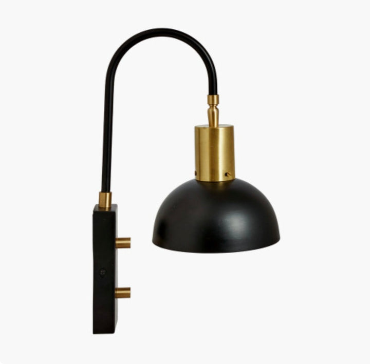 Mayfair Matt Black Domed Task Wall Light