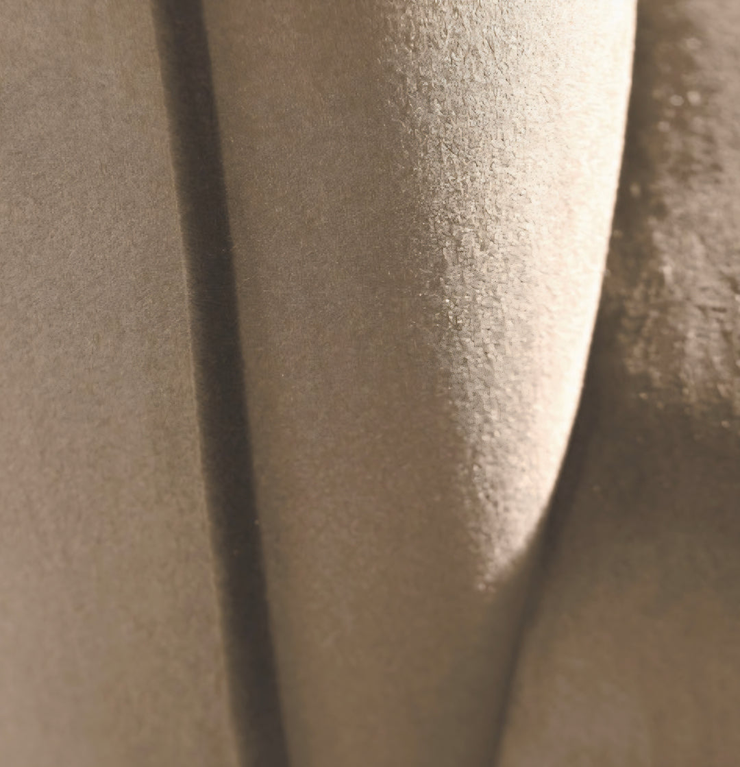 Lucca Biscuit Velvet and Metal Sofa