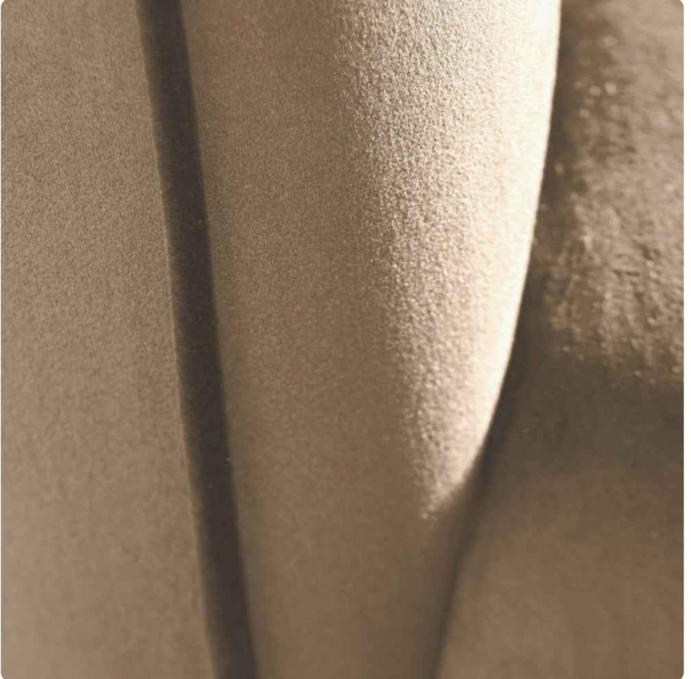 Lucca Biscuit Velvet and Metal Sofa