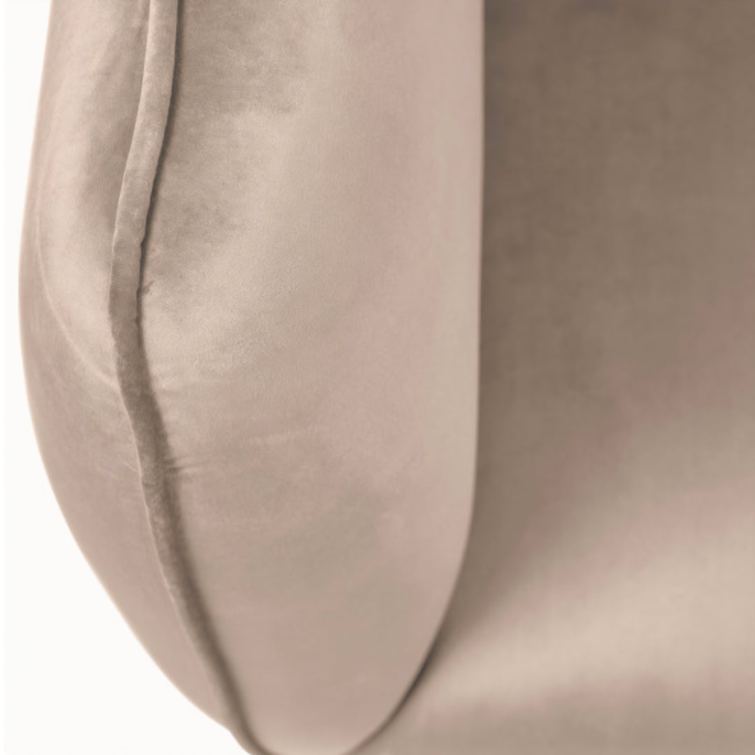 Lucca Biscuit Velvet and Metal Armchair