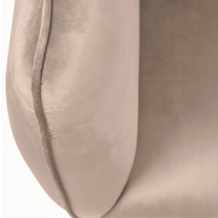 Lucca Biscuit Velvet and Metal Armchair