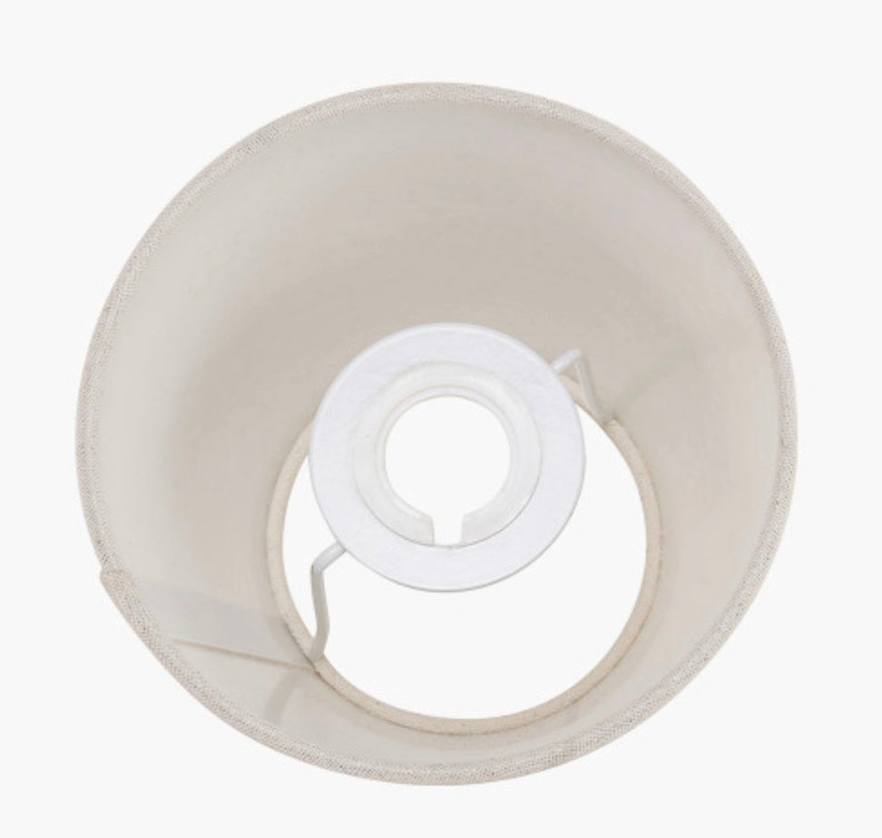 Seychelles 15cm Cream Slubby Cotton Empire Lampshade