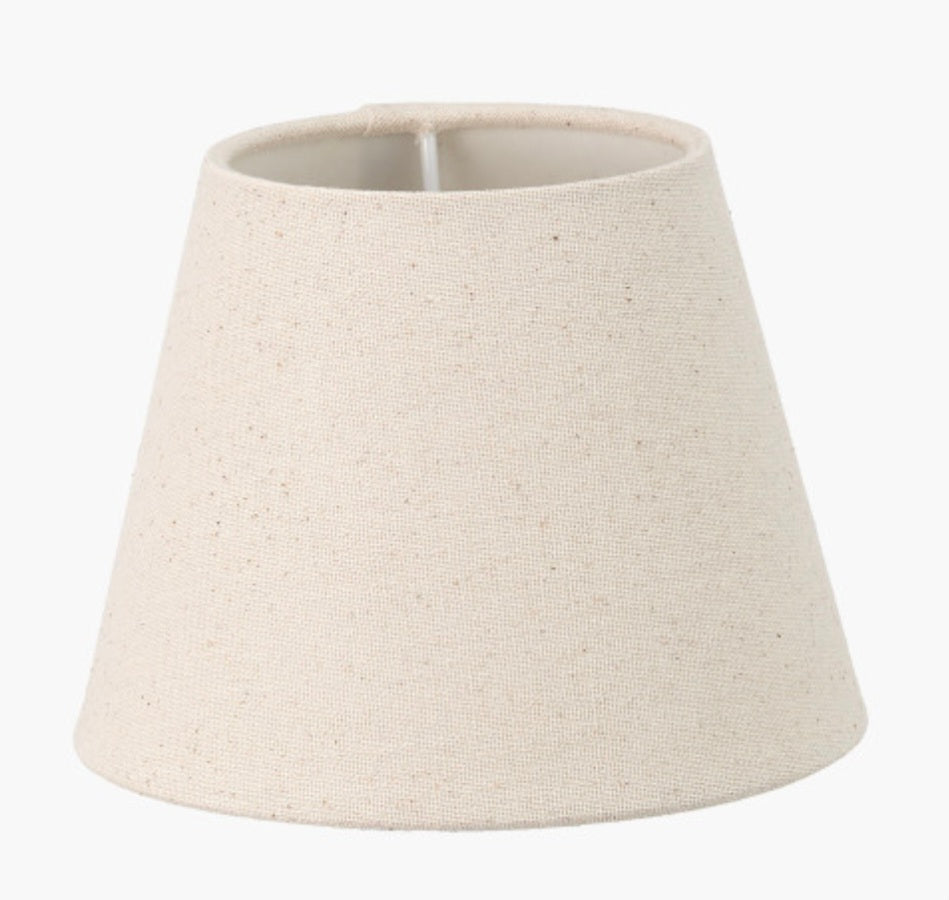 Seychelles 15cm Cream Slubby Cotton Empire Lampshade
