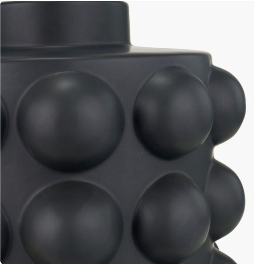 Serenity Black Bobbled Ceramic Large Table Lamp Base