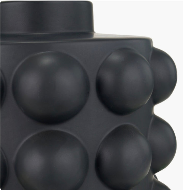 Serenity Black Bobbled Ceramic Large Table Lamp Base