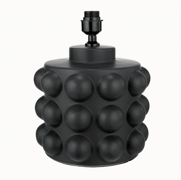 Serenity Black Bobbled Ceramic Large Table Lamp Base