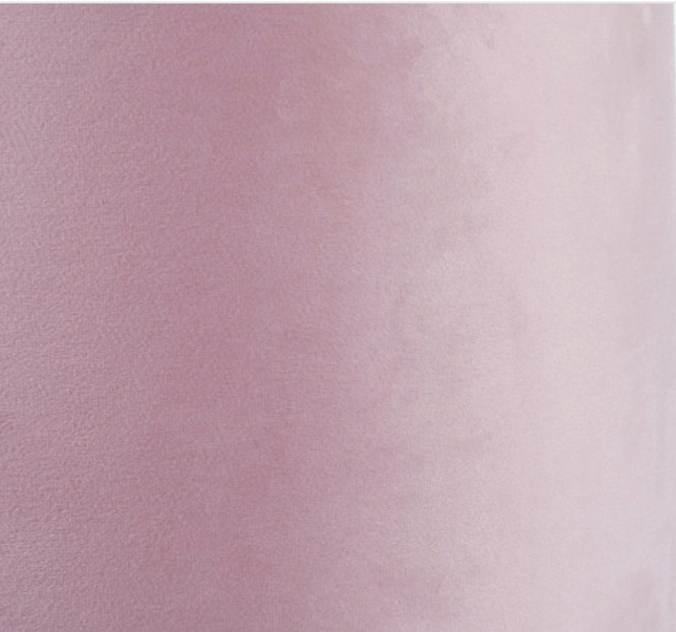 Rene 35cm Blush Velvet Cylinder Lampshade