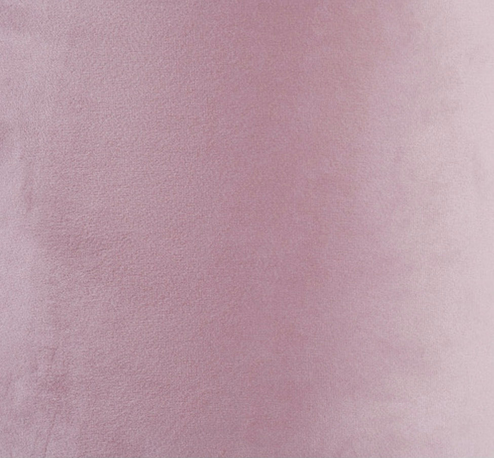 Rene 35cm blush Velvet Cylinder Lampshade