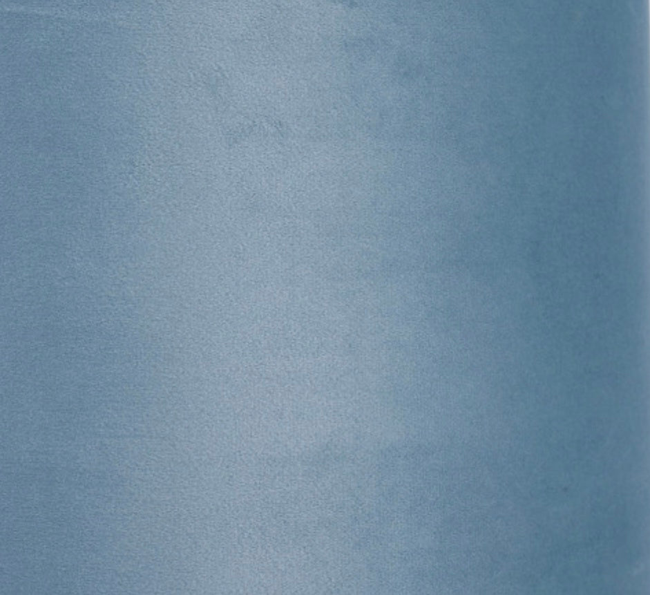 Rene 35cm Duck Egg Velvet Cylinder Lampshade