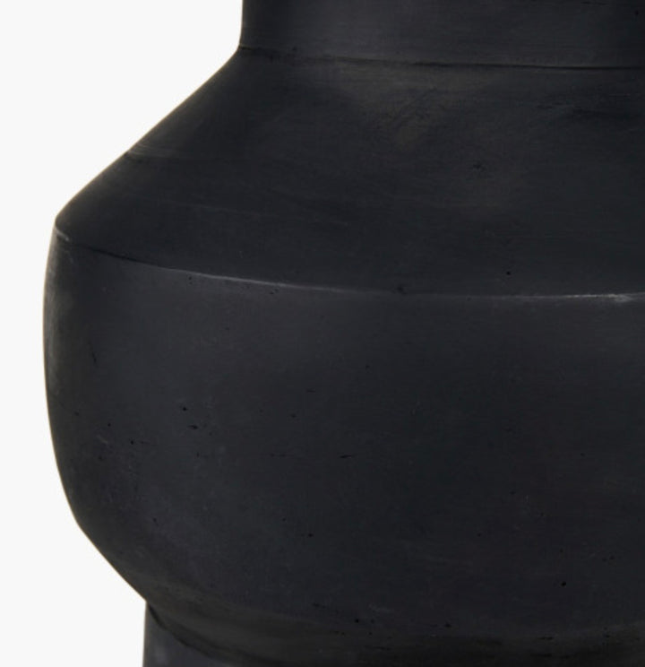 Inna Black Urn Terracotta Table Lamp Base