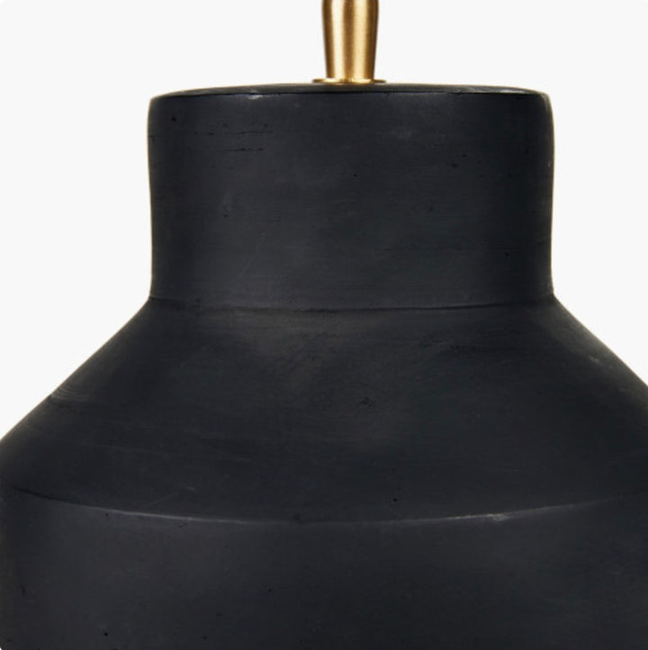 Inna Black Urn Terracotta Table Lamp Base