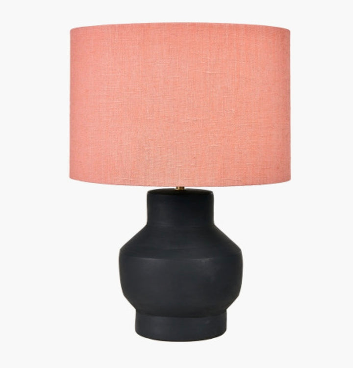 Inna Black Urn Terracotta Table Lamp Base