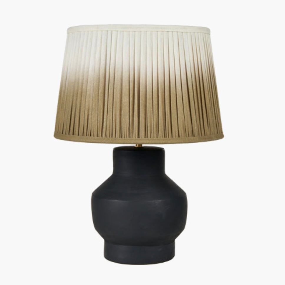 Inna Black Urn Terracotta Table Lamp Base