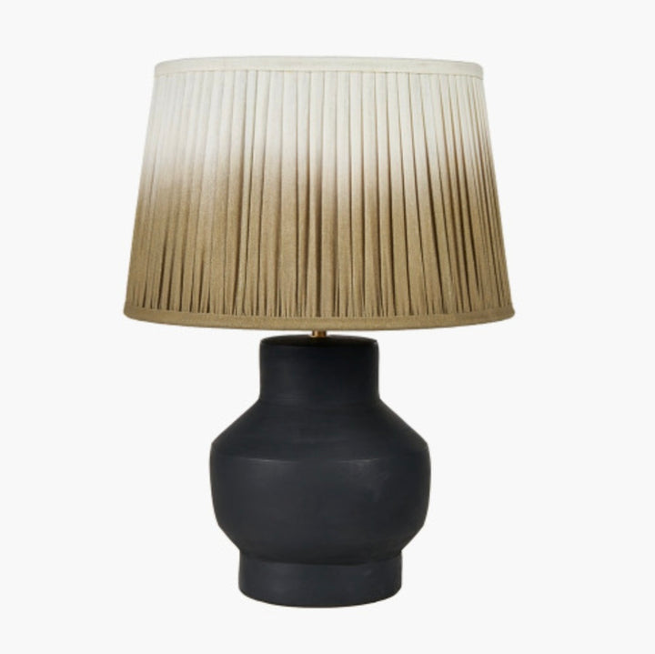 Inna Black Urn Terracotta Table Lamp Base