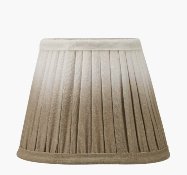 Scallop 16cm Taupe Ombre Soft Pleated Tapered Lampshade