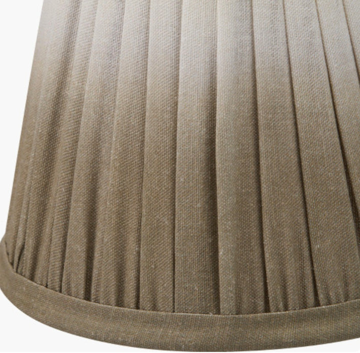 Scallop 16cm Taupe Ombre Soft Pleated Tapered Lampshade