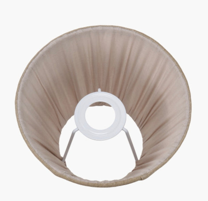 Scallop 16cm Taupe Ombre Soft Pleated Tapered Lampshade
