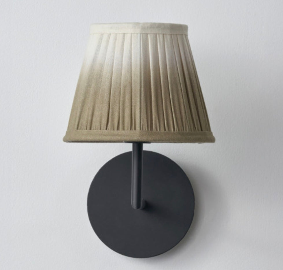 Scallop 16cm Taupe Ombre Soft Pleated Tapered Lampshade