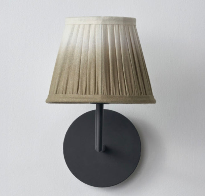 Scallop 16cm Taupe Ombre Soft Pleated Tapered Lampshade