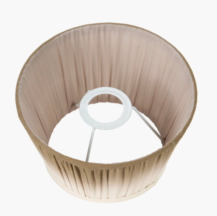 Scallop 30cm Taupe Ombre Soft Pleated Tapered Lampshade