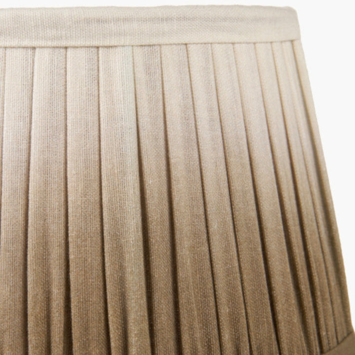 Scallop 30cm Taupe Ombre Soft Pleated Tapered Lampshade