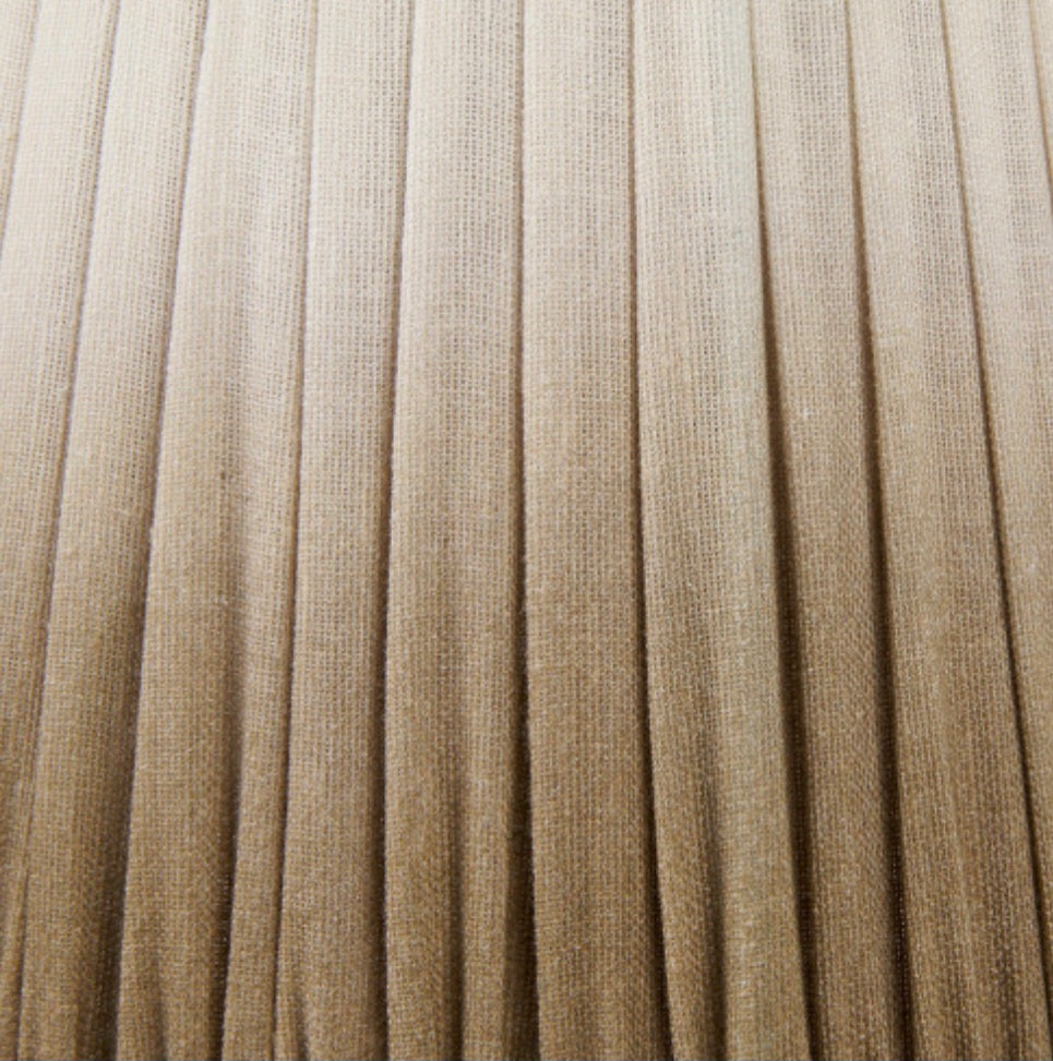 Scallop 30cm Taupe Ombre Soft Pleated Tapered Lampshade