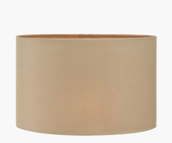 Mia 25cm Taupe Oval Cotton Mix Lampshade