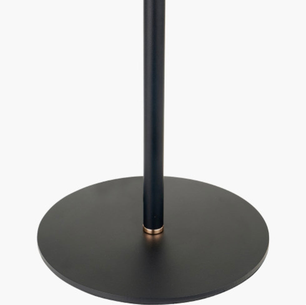 Xena Black and Rose Gold Metal LED Table Lamp