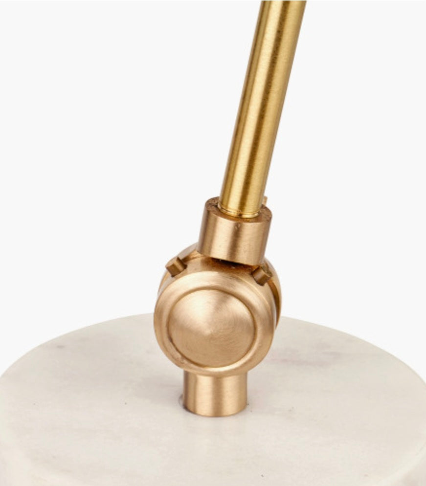Eloise Gold Metal and Marble Table Lamp