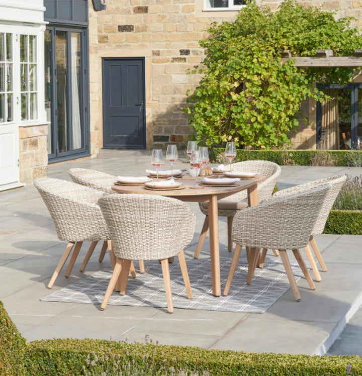 Cabon Outdoor 6 Seater Dining Set