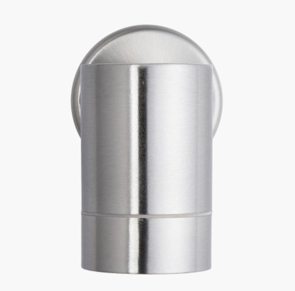 Lantana Brushed Steel Metal Fixed Spot Wall Light