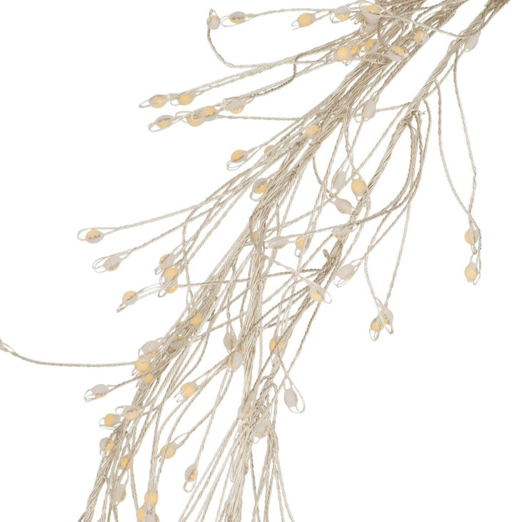 2.75m\9ft Plug-In LED 8 Sequence Warm White Cluster String