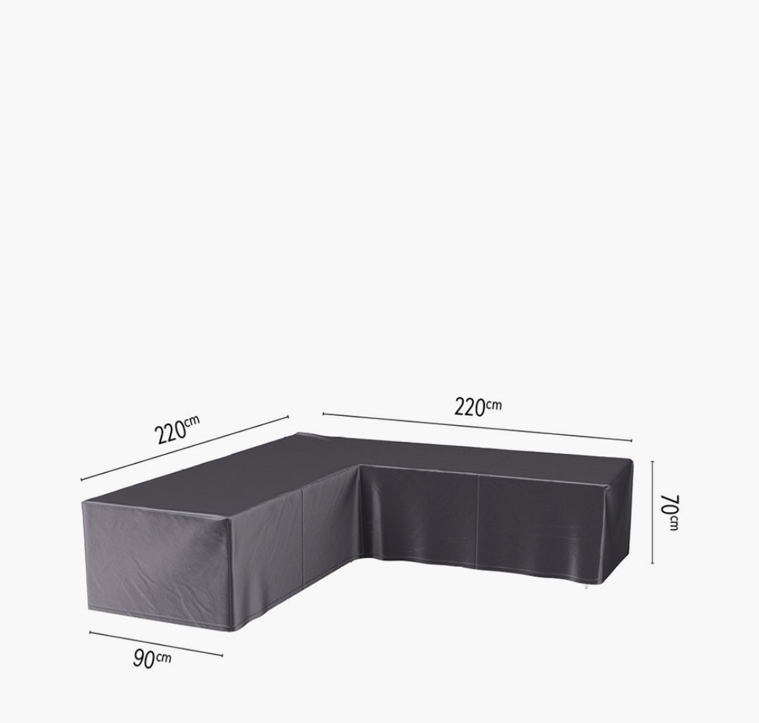Outdoor Seating Set Aerocover L-Shape 220 x 220 x 90 x 70