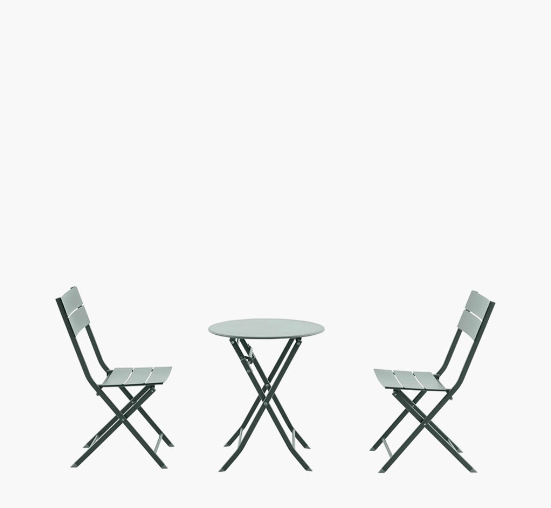Rennes Moss Green Outdoor Bistro Set
