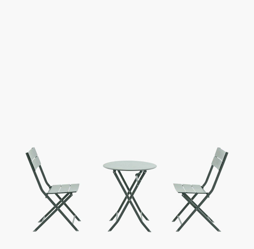 Rennes Moss Green Outdoor Bistro Set