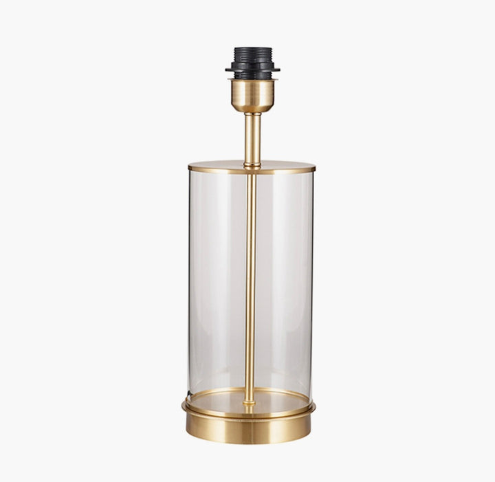 Westwood Clear Glass and Champagne Metal Table Lamp Base