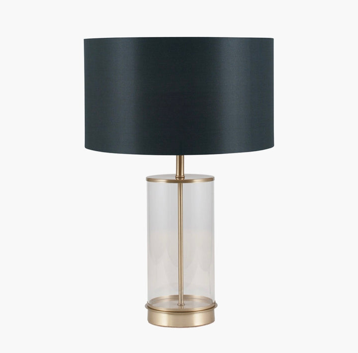 Westwood Clear Glass and Champagne Metal Table Lamp Base