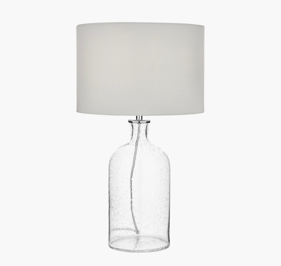 Bellamy Clear Bubble Glass Table Lamp